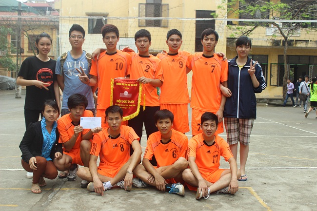 Sinh viên Khoa Mỏ đạt giải nhì bóng chuyền sinh viên 2013 - ĐH Mỏ - Địa chất